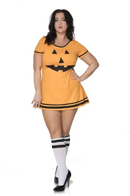 1 PC. Ladies Plus Size Pumpkin Dress Costume Set - Image 1 of 2