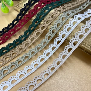 5 Yards Hollow Embroidered Lace Trim DIY Cuffs Neckline Applique Sewing Decor - Picture 1 of 17