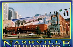 The Old and the New, Music City U.S.A. Nashville Tennessee Postcard - Picture 1 of 2
