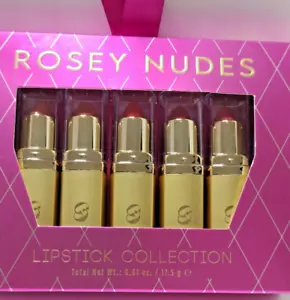 Giordano Colors "Rosey Nudes" Lipstick Collection NEW - Picture 1 of 13