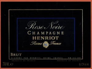 Etiquette Champagne brut.Rose Noire-Henriot-Reims(51)R.332 - Imagen 1 de 2