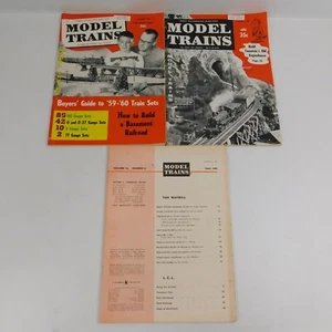 Lot of 3 Model Trains Magazines January 1959 December 1959 Fall 1961 Collectible - Picture 1 of 11