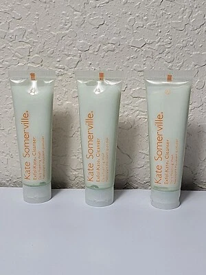KATE SOMERVILLE ExfoliKate Cleanser Daily Foaming Wash 1oz Travel Size Sealed X3 - Image 1 of 4