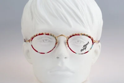 Robert Rudger 0870 135-01, Monturas de gafas redondas vintage años 90 rosa y dorado NOS Foto 1 de 4