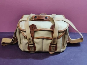 Billingham 445? Camera Bag in Khaki Canvas and Tan Leather - Picture 1 of 19