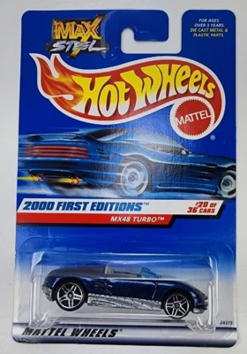Hot Wheels 2000 primeras ediciones Max Steel* MX48 turbo * 20/36 coleccionista #080 1:64 Foto 1 de 4