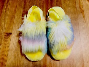 yellow ugg slippers