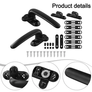 Enhanced Safety Aluminum Window Handles for For sliding Windows (Black) - Picture 1 of 12
