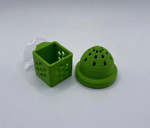 Aquarium Feeder Pack - Glass Mounted Tray & Floating Food Cone for Bloodworm etc - Picture 1 of 4
