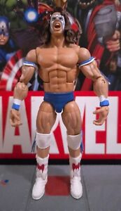 WWE WWF Mattel Elite Custom Ultimate Warrior Blue Trunks Hall Of Fame Champion