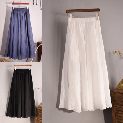 NE PEOPLE Women's Skater Skirt – Stretch Elastic Waist Casual Mini Flared Swing Pleated Skirts Made in USA NEWSK06 Beige S
