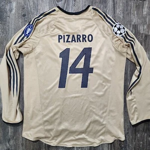 2005 Adidas Bayern Munich Away Soccer Jersey Claudio Pizarro Men XL Player Vers - Picture 1 of 12
