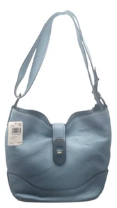 Cartera de Lona COACH Cuero Guijarro Ámbar - #F72807 - Azul Aciano - Imagen 1 de 20