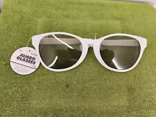 1 Pair Of Jumbo Sunglasses By Amscan Novelty Joke Prank Costume Cosplay White 