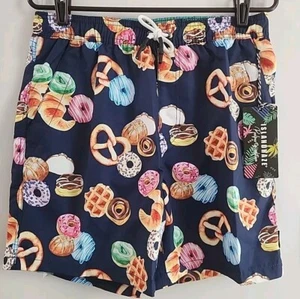Island Haze Swim Trunks Mens Large Pastry Lined Drawstring Quick Dry- Pool Party - Picture 1 of 9