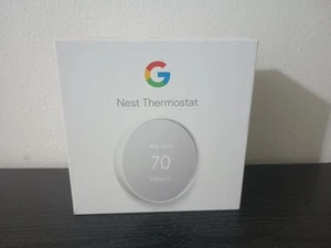 Google Nest Thermostat Snow Model G4CVZ Programmable ThermostatH Open Box Unused - Picture 1 of 10