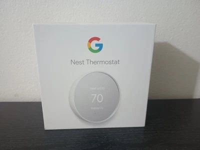 Google Nest Thermostat Snow Model G4CVZ Programmable ThermostatH Open Box Unused - Image 1 of 4