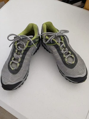 Sapatos de ciclismo Pearl Izumi feminino UE 38 X-Alp Seek 5730 cinza com acabamento verde - Imagem 1 de 4