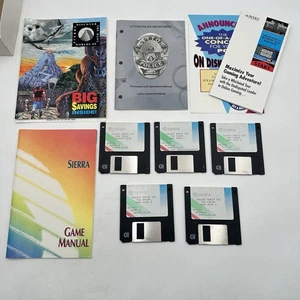 VINTAGE SIERRA PC POLICE QUEST 3 VIDEO GAME FLOPPY DISKS - Picture 1 of 3