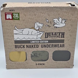 Duluth Trading Buck Naked Boxer Briefs Mens Size 2XL (44-46) Dogs 3-Pack - Picture 1 of 4