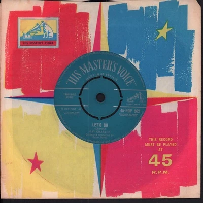 Ray Charles Let's Go 7" vinyl UK His Masters Voice 1961 4 prong label - Image 1 of 2