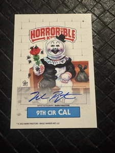 Orribile Bambini Spookala Arte Clown Terrificatore Artista Auto Mark Pingitore 50/50 - Foto 1 di 2