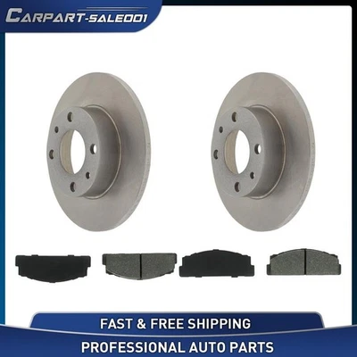 Front Disc Brake Pad Set Disc Brake Rotor for Bertone X-1/9 1984-1989 - Image 1 of 4