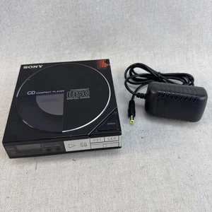 Reproductor de CD Sony D-5 1985 vintage hecho en Japón adaptador de corriente funciona probado - Imagen 1 de 8