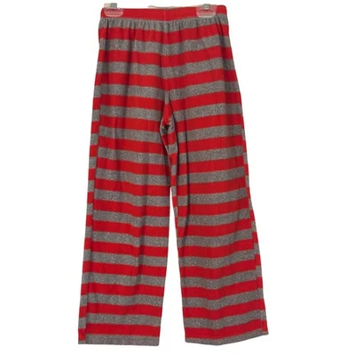 Рождественский пижамы брюки детский красный серый в полоску праздник Sleepwear - без ярлыков sz 10 - Изображение 1 из 4