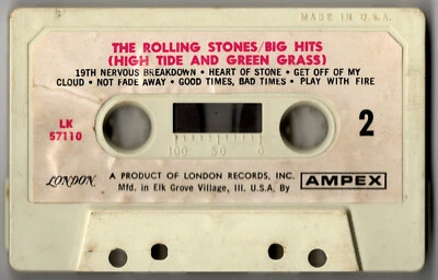1966 MUSIC AUDIO CASSETTE TAPE [HIGH TIDE & GREEN GRASS] GROUP: ROLLING STONES - Image 1 of 4