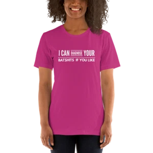 I Can Diagnose Your Bats**its If you Like Unisex Funny Shirt - Picture 1 of 5