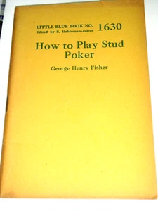 LITTLE BLUE BOOK 1630, HOW TO PLAY STUD POKER, print circa 1927 - Picture 1 of 1