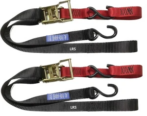 (2 Pack) Motorbike Ratchet Tie Down, Motorcycle Restraint, Tie Down Strap, Honda - Picture 1 of 2