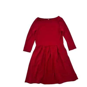 NWT 24 Seven Red 3/4 Sleeve Dress Size M - Picture 1 of 9