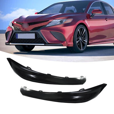 Juego de molduras de parachoques delantero apto para Toyota Camry SE/XSE 2018 2019 2020 Foto 1 de 4