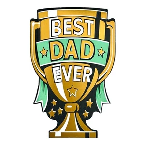 Tarjeta Premium Feliz Día del Padre FOR BEST DAD EVER Trofeo — American Greetings +✉ - Imagen 1 de 6