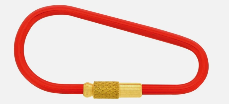 HILLMAN 1 in. D Metal Screwable Assorted Split Rings Carabiner Key Ring 1 pk - Image 1 of 1