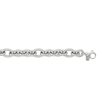 Phillip Gabriel Sterling Silver Italian Cable Chain Bracelet 8.5" 17MM 38 Grams - Image 1 of 4