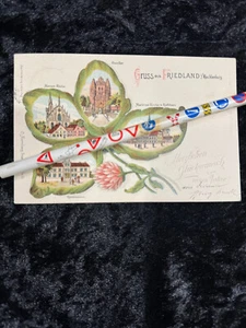 AK Friedland / Mecklenburg - Gruß aus Friedland ca. 1900 - Bild 1 von 2