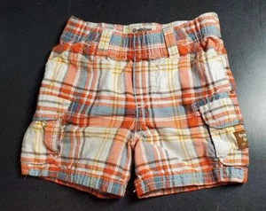 OSHKOSH B'GOSH SHORTS plaid cargo shorts Size 9 months - Picture 1 of 5