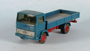 WIKING Mercedes-Benz Flatbed Truck (Blue) 1/87 HO Scale Plastic Model NEW, RARE!