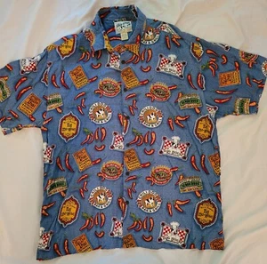 Vintage Authentic Big Dogs Restaurant Red Chili Pepper Shirt Mens Size Large - Picture 1 of 12