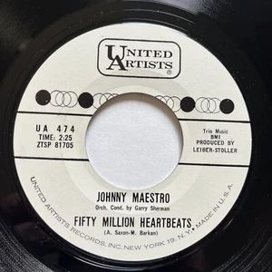 PROMO 45: Johnny Maestro - Fifty Million Heartbeats / Before I Loved Her 1962 UA - Bild 1 von 5