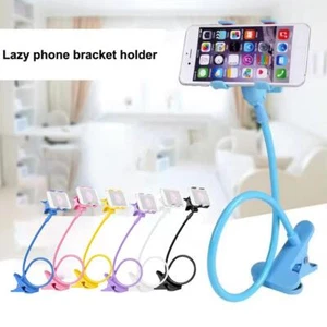 Universal Lazy Mobile Phone Gooseneck Stand Holder Desk Table Bed Flexible V9C6 - Photo 1 sur 25