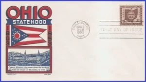 USA8 #1018 U/A CACHET CRAFT FDC Ohio Statehood - Imagen 1 de 1