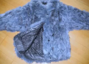 Pelz Jacke Mantel ECHT FELL Blaufuchs Polarfuchs warm Winter 40 42 44 L XL 2XL - Bild 1 von 19