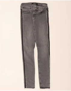 REPLAY Womens Luz Skinny Jeans W25 L30 Grey Striped JQ13 - Picture 1 of 3