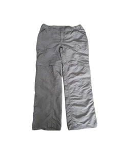 The North Face Womens Convertible Hiking Pants Shorts Size 14 Nylon Gray Zip-Off - Picture 1 of 24