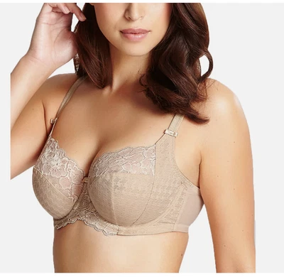 Panache Envy Balcony Underwire Bra Black, Chai & Chestnut US Size 30H 7286A - Image 1 of 4