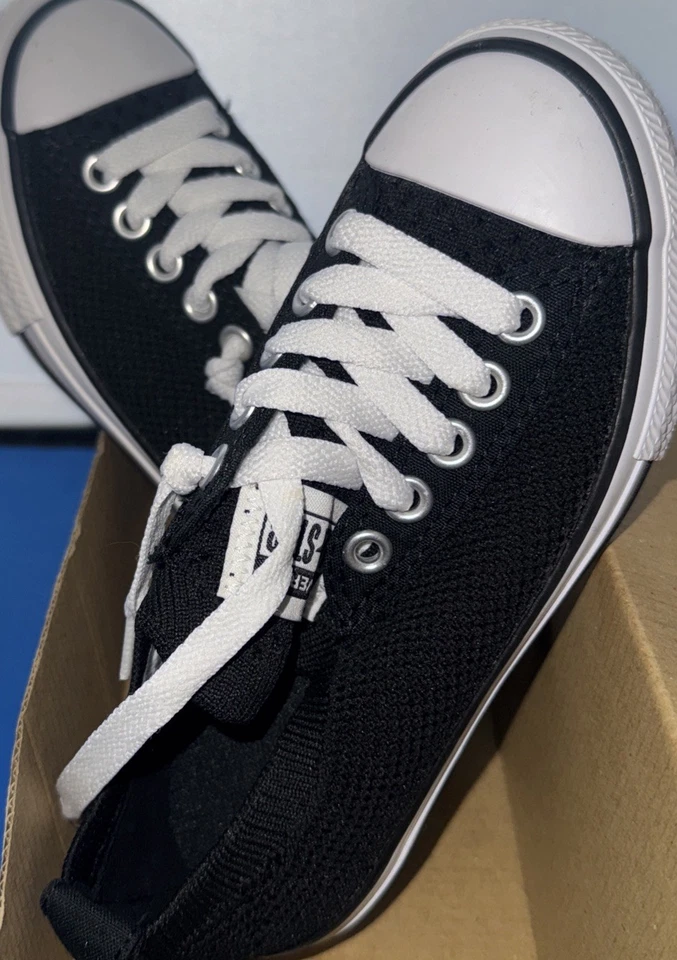 Zapatilla deportiva Converse Chuck Taylor All Star unisex junior talla 11 negra tejida nueva en caja  Foto 1 de 4